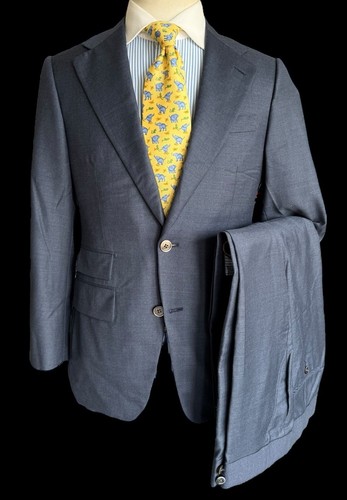 Bespoke blue suit 36s - bespoke,