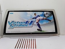 Sega Naomi Universal cabinet VIRTUA STRIKER 4  original Marquee+Porta Marquee