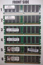 Lotto 6x RAM DDR1 desktop 2 GB