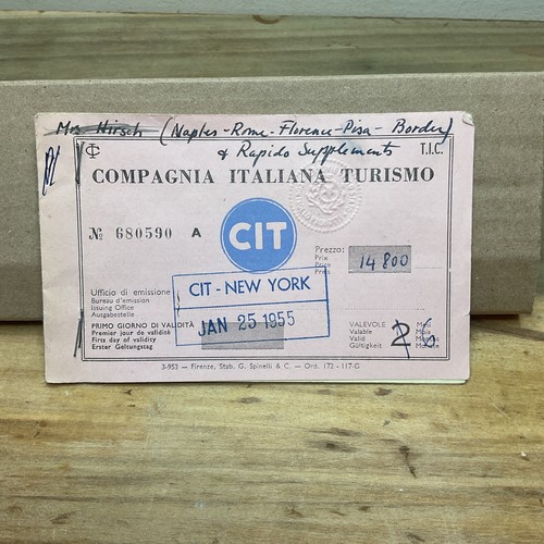 Gen 1955 biglietto treno - gen,
