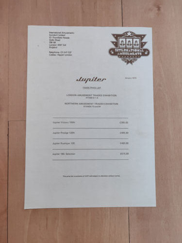 Jupiter jukebox pricelist jan - jupiter,