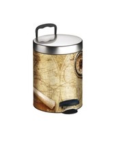 Bidone Pattumiera in metallo voyager 5 litri meliconi