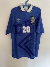 Maglia Brasile Brazil Da Trasferta 1991-1993 Umbro Ronaldo Tg.XL
