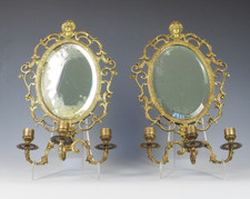 Coppia di specchi per applique