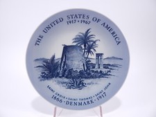 ROYAL COPENHAGEN PIATTO VINTAGE "The United States of America 1917-1967"  DENMAR