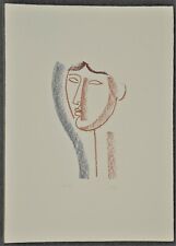 TOZZI Mario Volto 1978 litografia firmata a mano 70x50 - Arte Moderna