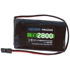 MAX2048L MAXPRO Batteria LiPo 7,4V 2800MAH 5C per radiocomando FUTABA