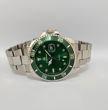 Orologio Uomo Cassa In Acciaio da 40mm Ghiera Girevole Date Montre Homme Watch 