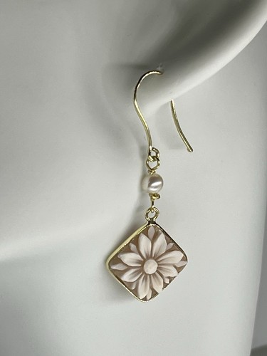 Orecchini oro 18kt con cammei - orecchini,