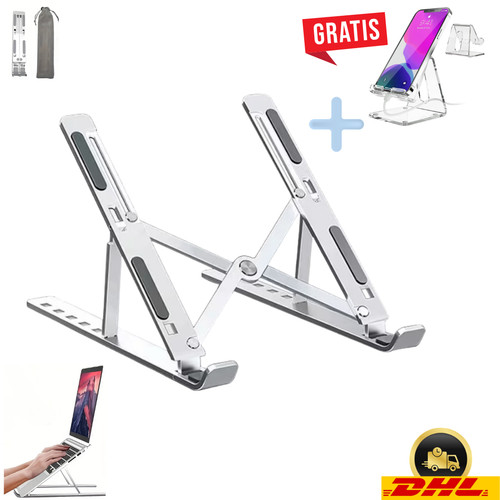 Supporto per laptop alluminio