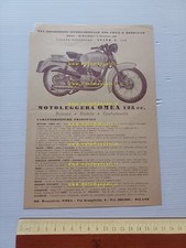 Omea 125 1952-53 depliant moto italiano originale