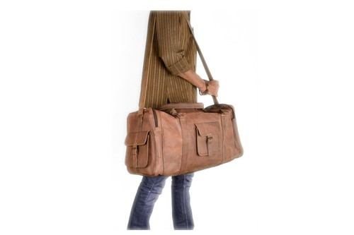 Borsa viaggio vera - vera, pelle