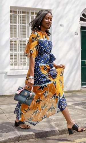 Zara stampato midi - stampato, vestito