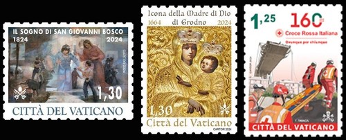 Francobolli vaticano 2024 s - francobolli,