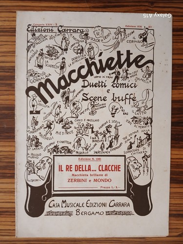 Spartito 1936 della - il, re