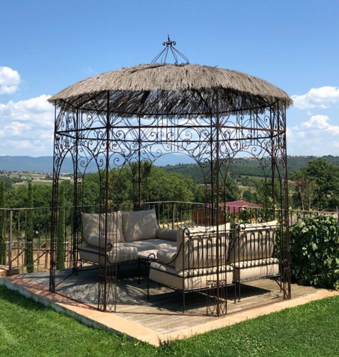 Gazebo ottagonale ferro - gazebo, in