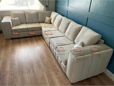 Divano Angolare Ark Future Milano 2C4 | Velluto Peluche Multicolore | Forma L