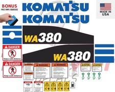 Fits Komatsu WA380-7 Decal Kit