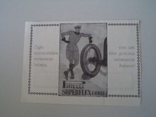 advertising Pubblicità 1929 PNEUMATICI PIRELLI SUPERFLEX CORD