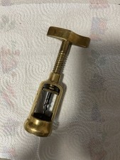 Cavatappi In Ottone Vintage, Cavatappi Bottiglia Vino Sughero Antico