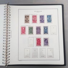 due album cartelle fogli anelli 22 fori taschine marini francobolli regno italia