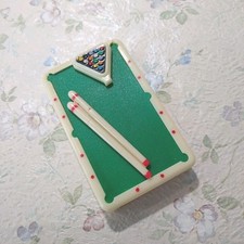 Accendino Biliardo Raro Da Collezione BBT Tavolo Stecche Bianco 