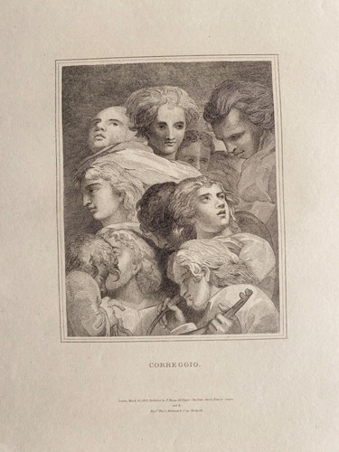Stampa antica 1823 studio - 1823;,