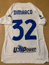 Maglia inter gara Di Marco match worn indossata preparata white serie a rare