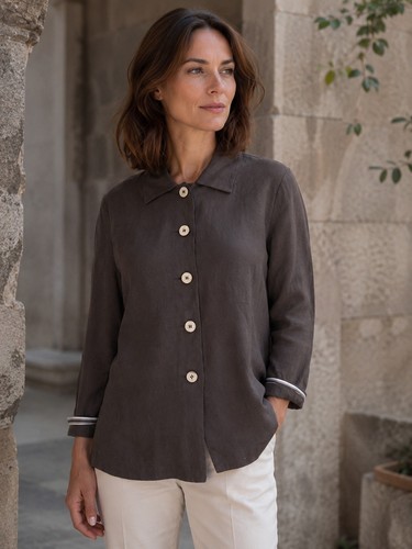 Giacca camicia leggera donna