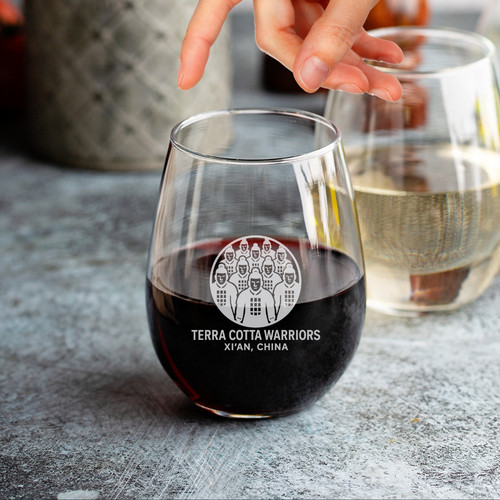Bicchiere vino guerrieri in - da,
