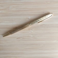 PENNA A SFERA-WATERMAN PLACCATA ORO-A ROTAZIONE CONTINUA-MADE IN FRANCE-VINTAGE