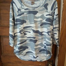 Camicia blusa Como vintage blu