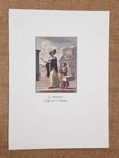 Modista Veduta di San Sebastiano Antico mestiere di Milano Biasoli Ristampa 1987