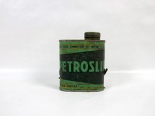 Scatola di Latta Pubblicitaria Vintage Oil Can Petrolsip Olio per Motore