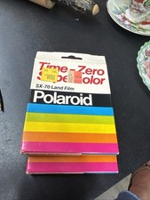 2-Polaroid Time Zero Supercolor SX-70 Land Film 10 foto sigillate SCADUTE 1981