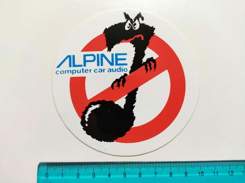 Adesivo alpine computer car - adesivo,