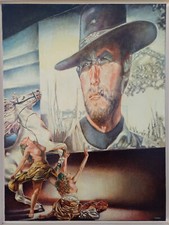 Sergio NARDONI "Pazze per Clint" olio su tela cm 80x60 capolavoro pubblicato