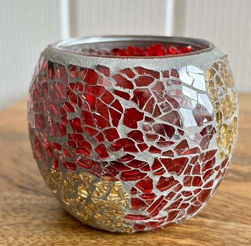 Candela mosaico specchiato - , in