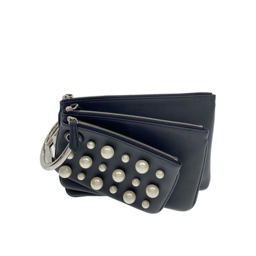 Pochette fendi pelle nera - fendi,