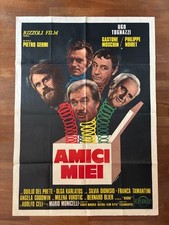 O, Manifesto, Poster AMICI MIEI UGO TOGNAZZI MOSCHIN NOIRET CELI MONICELLI 1975