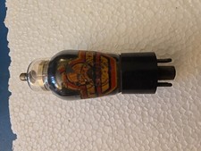 6B7 FIVRE VALVOLA RADIO BALILLA MARELLI LOGO VECCHIO ROSSO 