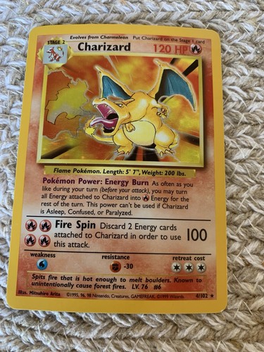 Charizard 102 base - set, holo