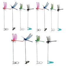 12Pcs Fake Dragonfly Rod Clip