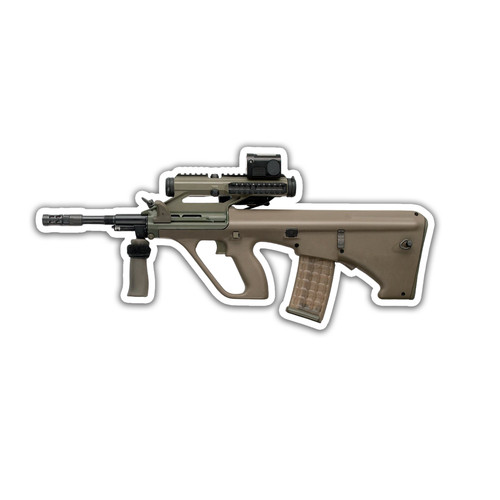 Steyr aug adesivo - adesivo, pollici