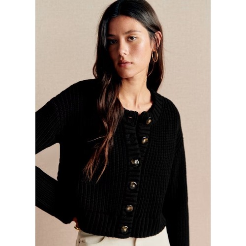 Sezane paolo cardigan noir - sezane,