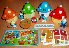 SERIE COMPLETA I PUFFI (MAXI) SDB38 - SDB44 + 5 BPZ KINDER GERMANIA 2017 SMURFS