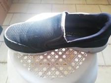 SKECHERS BBK NERO Scarpe Slipon Memory Foam Sneaker Uomo