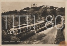 TORINO - SUPERGA - TRANVIA A DENTIERA - TRENO FUORI STAZIONE 1951