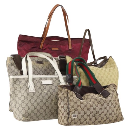 Gucci canvas web - canvas, sherry