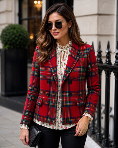 Blazer donna tartan - , sartoriale